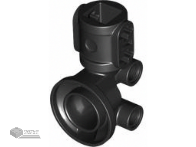 69636 – Technic, Steering Wheel Hub Holder / Shock Absorber Head with 2 Pin Joiners and Shaft with 2 Axle Holes