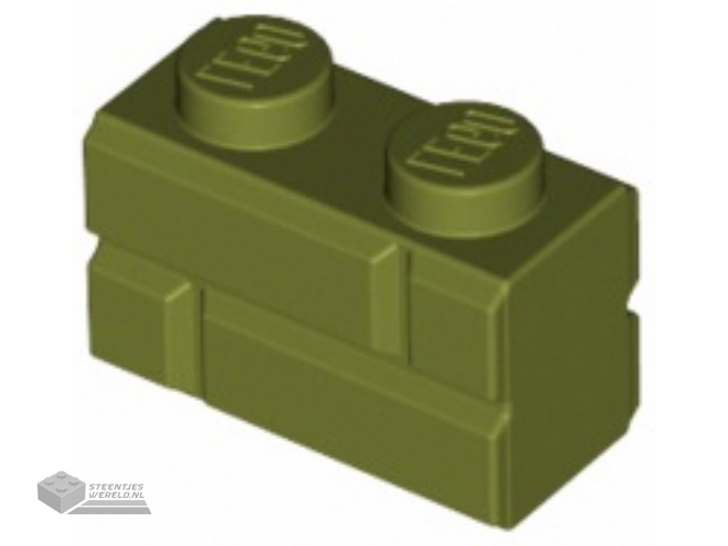 98283 – Steen, aangepast 1 x 2 met metselwerkprofiel