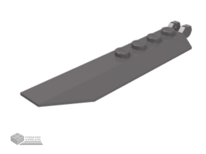 14137 – Scharnier Plaat 1 x 8 met Angled zijkant Extensions, Squared Plaat Underside