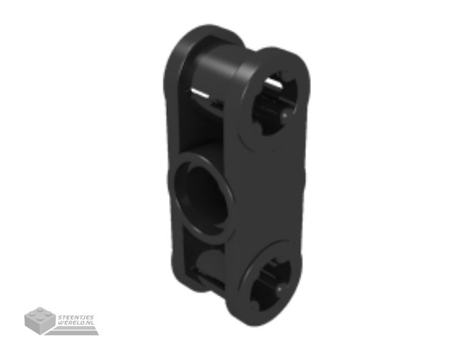 32184 – Technic, Technic as en pin Connector recht 3L met middenstuk pin gat