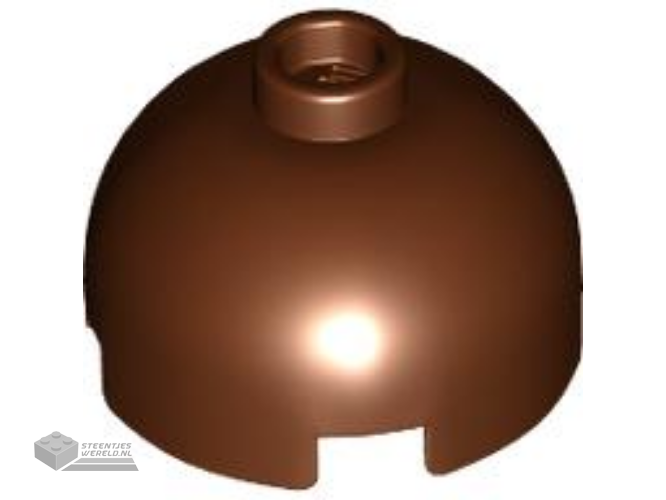 3262 – Brick, Round 2 x 2 Dome Top with Bottom Axle Holder – Vented Stud