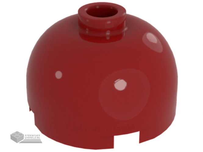553b – Brick, Round 2 x 2 Dome Top – Blocked Open nopje met Bottom Technic as houder x Shape + Orientation