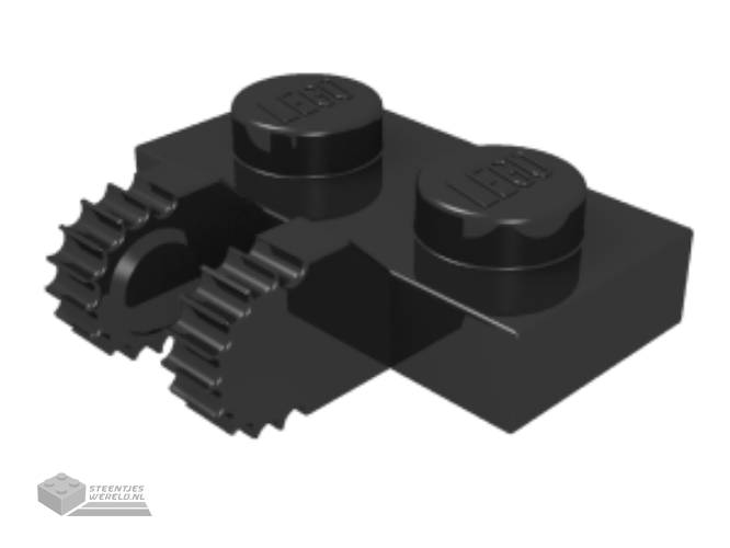60471 – Scharnier Plaat 1 x 2 Locking met 2 Fingers op zijkant en 9 Teeth