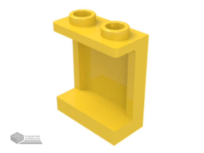 87552 – paneel 1 x 2 x 2 met zijkant steunen – holle noppen