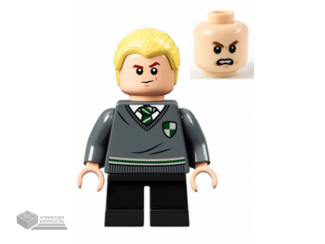 hp267 – Draco Malfoy – Slytherin Sweater with Crest, Black Short Legs