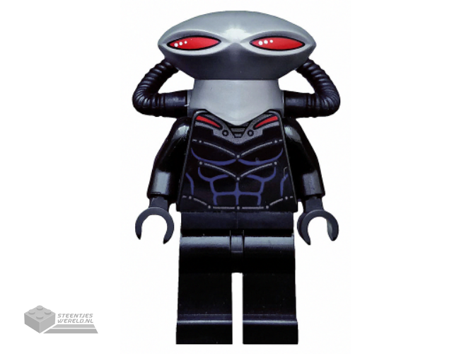 sh160 – Black Manta – Flat Silver Helmet