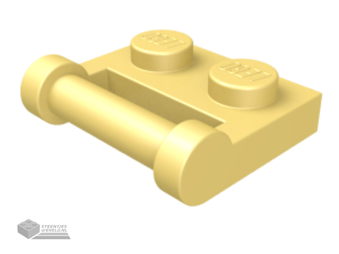 48336 – Plaat, aangepast 1 x 2 met staaf Hendel op zijkant – Closed uiteindes
