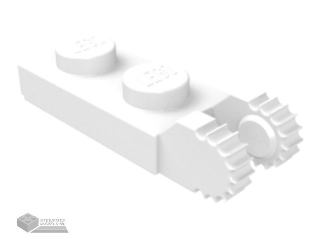 44302 – Scharnier Plaat 1 x 2 Locking met 2 Fingers op uiteinde (Undetermined Type)