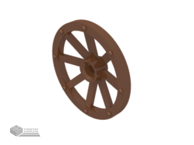4489b – Wheel Wagon groot 33mm D., gat met inkeping voor Wheels houder pin