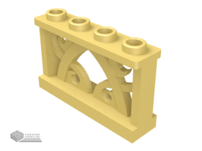 19121 – Hekje 1 x 4 x 2 ornament met 4 noppen