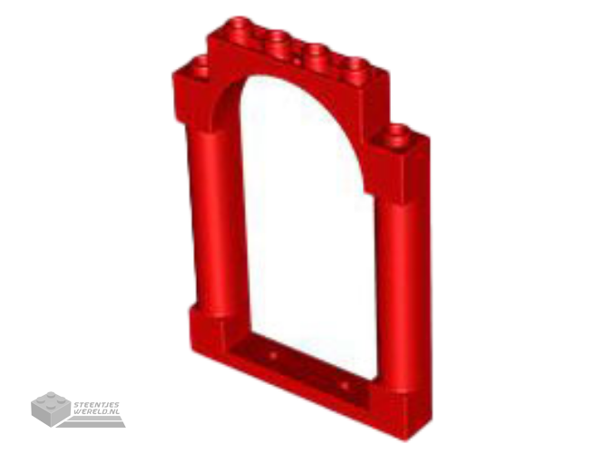 40066 – Deurkozijn 1 x 6 x 7 afgeronde Pillars met bovenkant boog en inkepingen