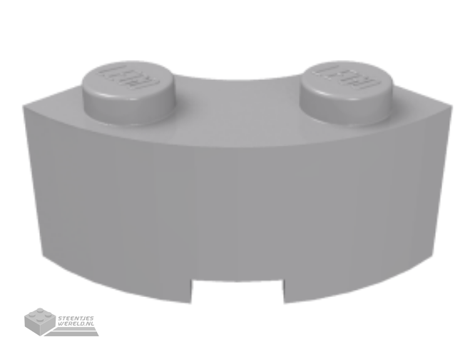 85080 – Steen, ronde hoek 2 x 2 Macaroni met nop inkeping en verstevigde onderkant
