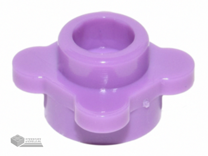33291 – Plaat, rond 1 x 1 met bloem rand (4 Knobs / Petals)