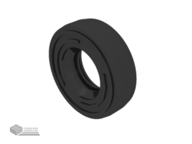 59895 - Tire 14mm D. x 4mm Smooth klein Single met Number Molded op zijkant