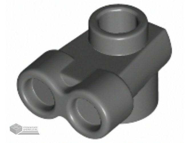 52494 - Plaat, rond 1 x 1 met Binoculars (Robot / Droid Head)