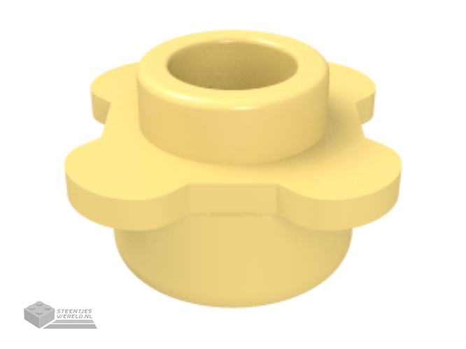 33291 – Plaat, rond 1 x 1 met bloem rand (4 Knobs / Petals)