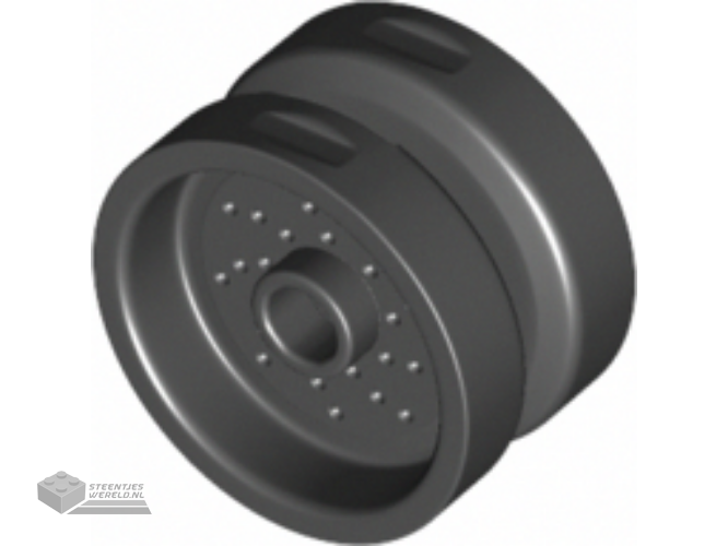 66727 – Wheel 18mm D. x 12mm met pin gat en nopje, Dotted Brake Rotor lijnen