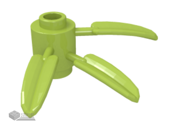 30176 – Plant Steen, rond 1 x 1 met 3 Bamboo bladeren