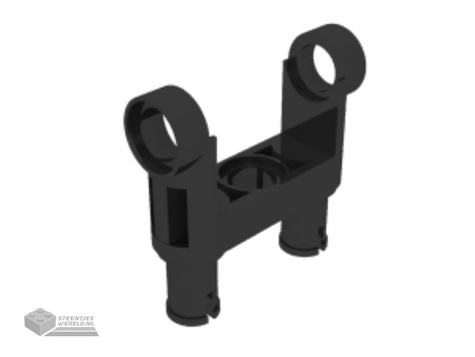 48496 - Technic, pin Connector Toggle Joint Smooth dubbel met 2 pins