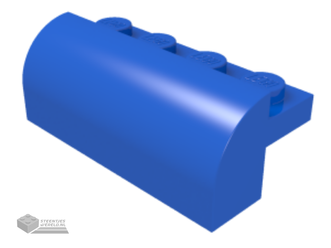 6081 – Dakpan, gebogen 2 x 4 x 1 1/3 met 4 verdiepte noppen
