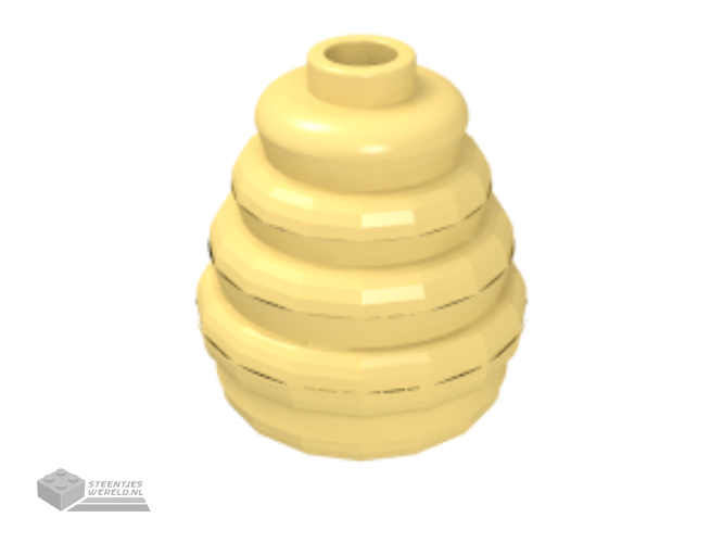 35574 – Cone 2 x 2 x 1 2/3 met Stacked Rings (Beehive / Cotton Candy)
