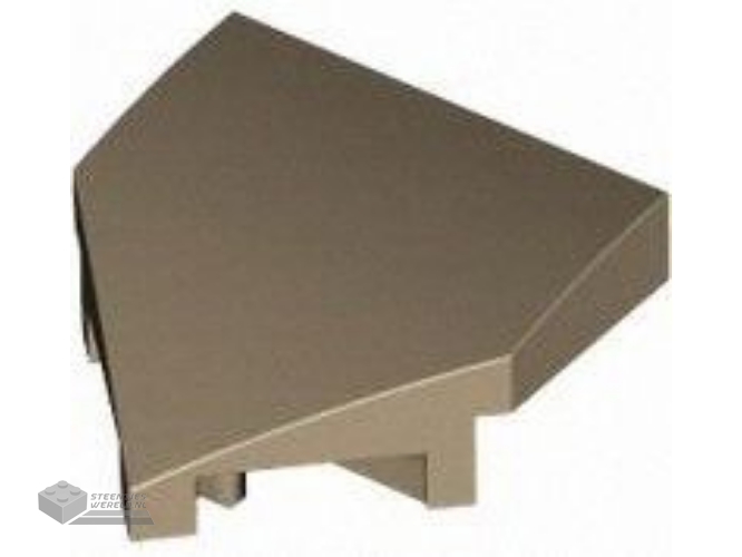 66956 – Wedge 2 x 2 x 2/3 Pointed met nop inkepingen