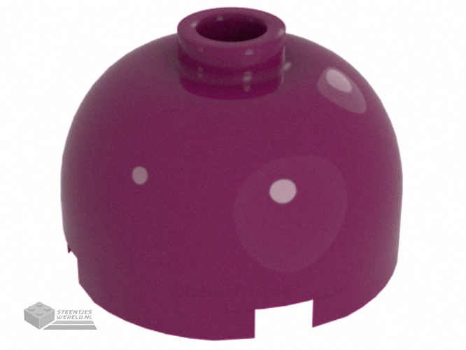 553b – Brick, Round 2 x 2 Dome Top – Blocked Open nopje met Bottom Technic as houder x Shape + Orientation