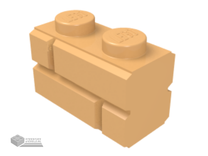 98283 – Steen, aangepast 1 x 2 met metselwerkprofiel