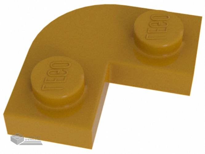 79491 – Plate, Round Corner 2 x 2 met 1 x 1 Cutout