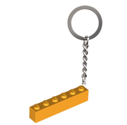 W3009 – Sleutelhanger 1 x 6 bouwsteen