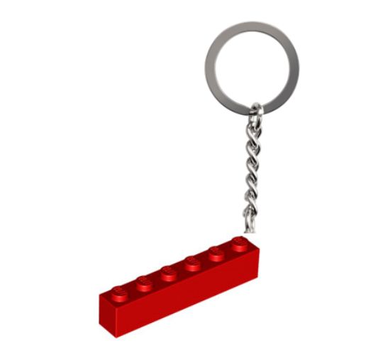 W3009 – Sleutelhanger 1 x 6 bouwsteen
