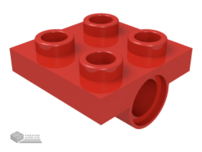 10247 – Plaat, aangepast 2 x 2 met pin gat – Full Cross steun Underneath