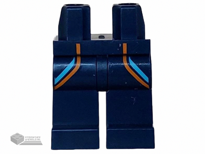 970c00pb1514 - Hips and Legs with Orange and Medium Azure Wetsuit Stripes Pattern