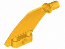 80267 – Technic, Panel Curved #61 5 x 7 Tapered Left