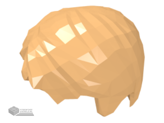 62810 – Minifigure, Hair Short Tousled met zijkant Part