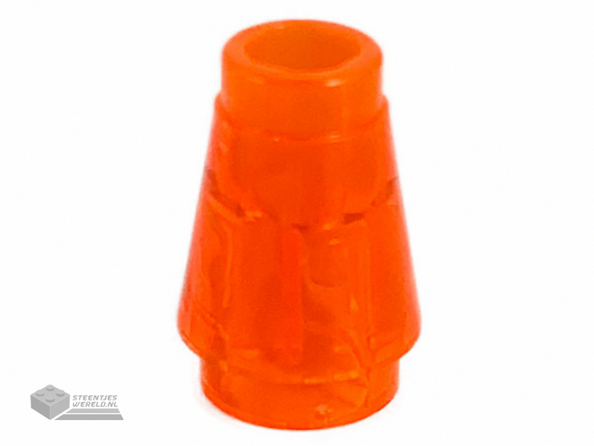 4589b – Cone 1 x 1 met bovenkant groef