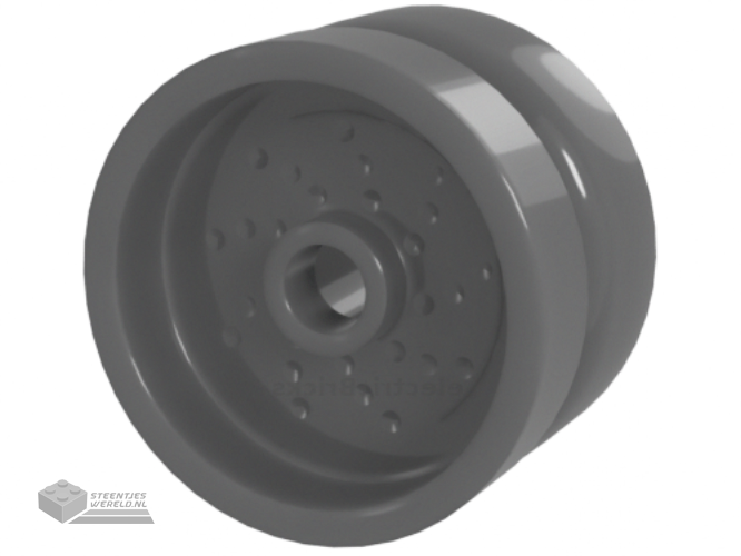 66727 – Wheel 18mm D. x 12mm met pin gat en nopje, Dotted Brake Rotor lijnen
