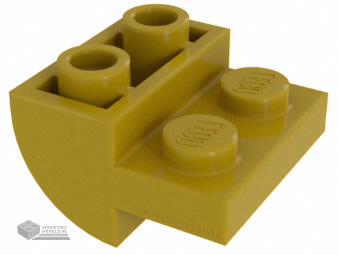 1750 – Slope, Curved 2 x 2 x 1 Inverted with 2 Recessed Studs