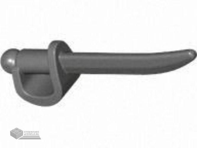 1624 - Minifigure, Weapon Sword, Cutlass / Saber with Large Hilt and Oval Guard