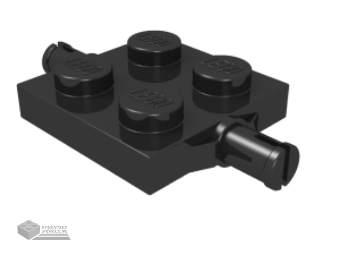 4600 – Plaat, aangepast 2 x 2 met Wheels houder