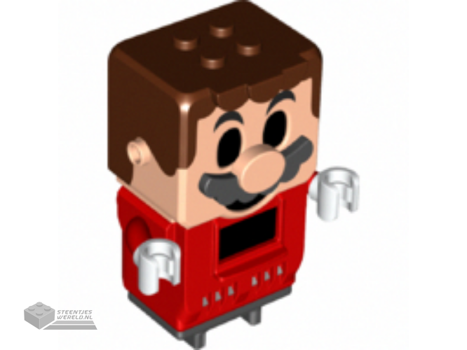 49242c01pb001 – Figure Base Mario with 4 Top Studs and LCD Screens for Eyes and Chest