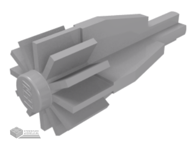 4869 - Engine, Smooth groot, middenstuk met Fan/Gear en Technic as uiteindes