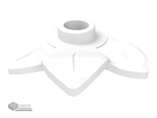 32607 – Plant Plaat, rond 1 x 1 met 3 bladeren