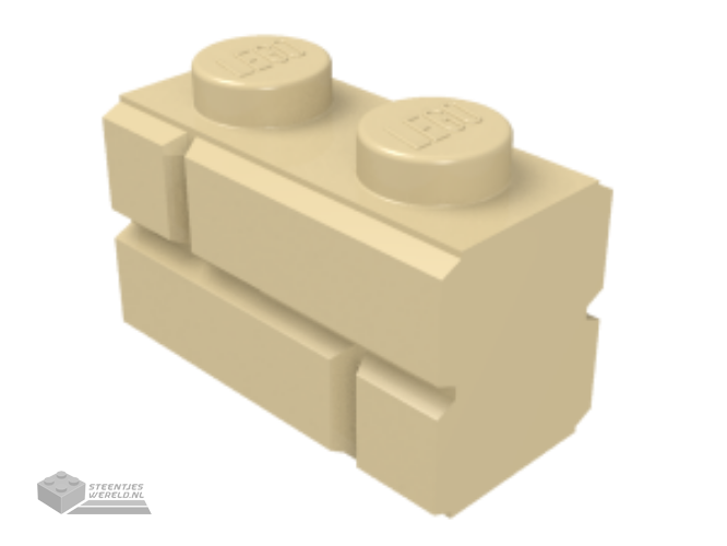 98283 – Steen, aangepast 1 x 2 met metselwerkprofiel