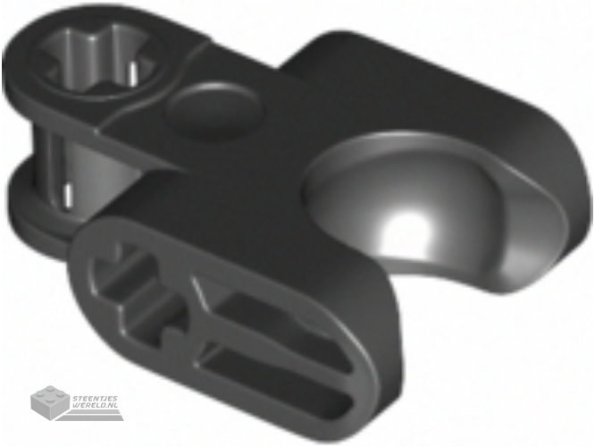 67695 – Technic, Axle Connector 2 x 3 with Ball Joint Socket – Closed Sides, Straight Forks with Closed Axle Holes