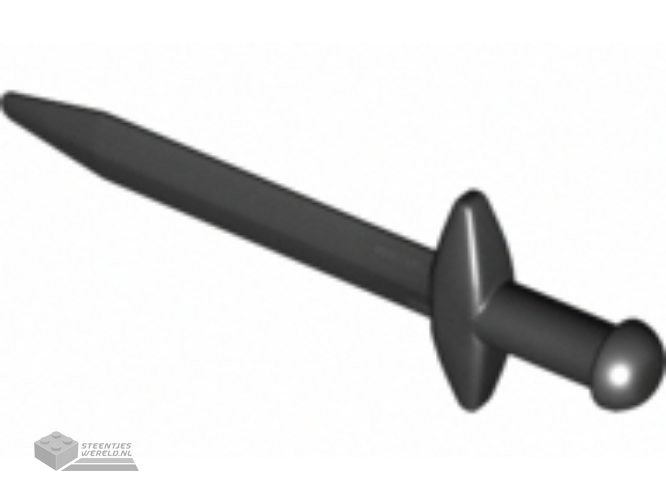 18031 - Minifigure, wapen Sword, Greatsword Pointed met extra dik handvat