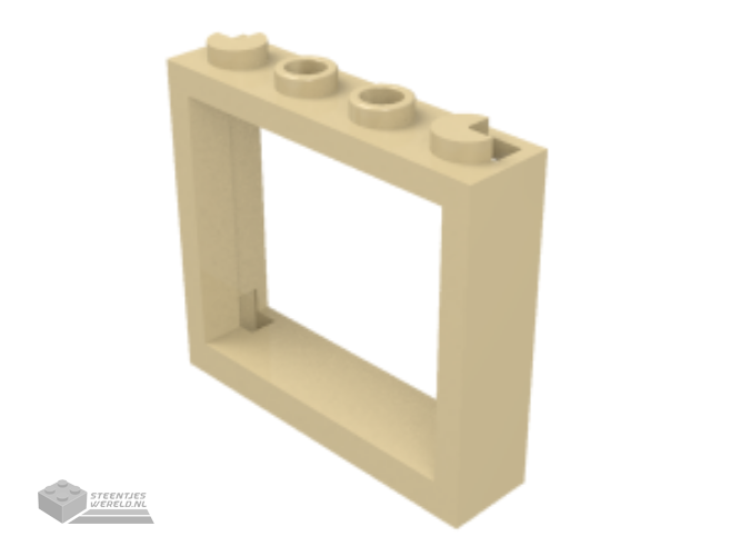 60594 – raam 1 x 4 x 3 – zonder Shutter Tabs