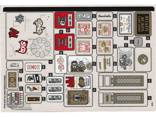 76218stk02 – Sticker Sheet for Set 76218, Sheet 2 – (10103474/6435662)