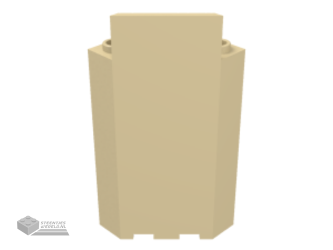 87421 – paneel 3 x 3 x 6 hoek muur zonder onderkant Indentations
