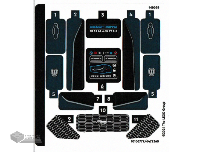 76920stk01 - Sticker Sheet for Set 76920 - (10106779/6472360)